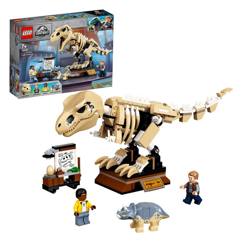 фото Конструктор lego jurassic world скелет тираннозавра на выставке