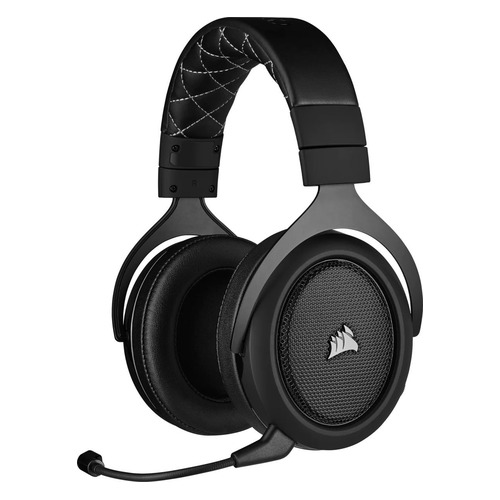

Гарнитура игровая Corsair HS70 Pro, для ПК и игровых консолей, накладные, радио, черный матовый / белый [ca-9011211-eu], HS70 Pro