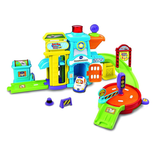 

Интерактивная игрушка Vtech Бип-Бип Toot-Toot Drivers Полицейский участок [80-150266], Голубой, Полицейский участок
