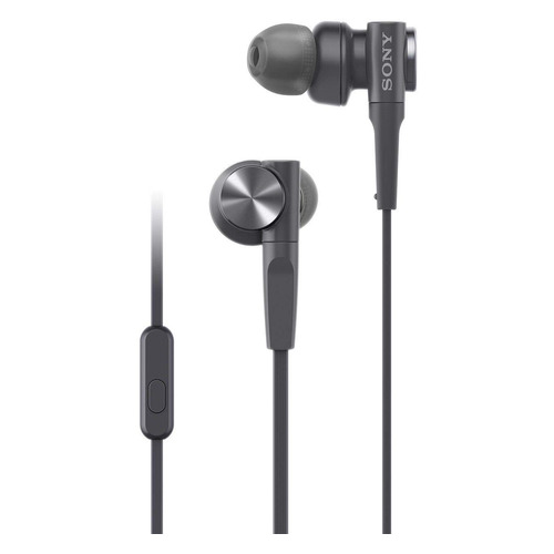 

Гарнитура Sony MDR-XB55AP, 3.5 мм, вкладыши, черный [mdrxb55apb.e], MDR-XB55AP