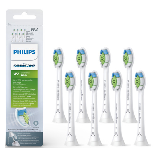 

Сменные насадки Philips Sonicare HX6068/12 W2 Optimal White, 8шт, HX6068/12 W2 Optimal White