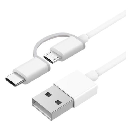 фото Кабель xiaomi al501, usb type-c (m)/micro usb (m) - usb (m), 1м, белый