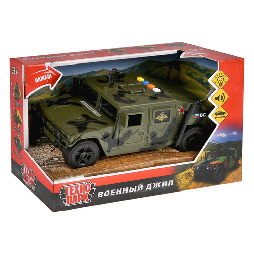 

Игрушка Технопарк Джип, военная машина [wy610a], Зеленый, Джип