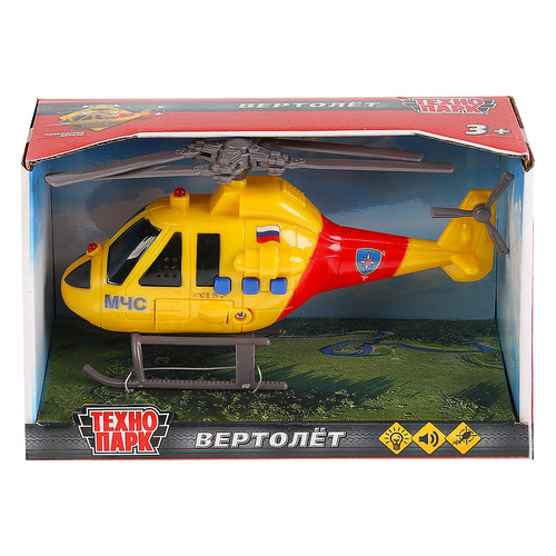 

Игрушка Технопарк Вертолет, спецслужбы [c400-r], Желтый, Вертолет