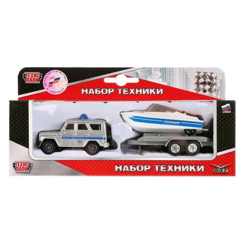 

Игровой набор Технопарк полиция, набор машинок [sb-16-35-p-wb], Серебристый, полиция