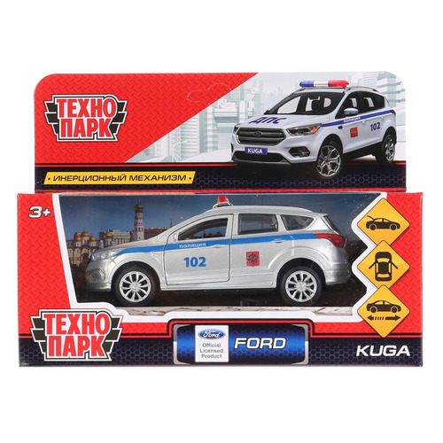 

Игрушка Технопарк Ford Kuga, полицейская машина [kuga-p], Серебристый, Ford Kuga