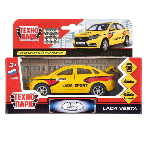 

Игрушка Технопарк Lada Vesta Sport, спортивная машина [sb-16-40-s-wb], Желтый, Lada Vesta Sport