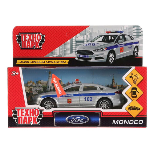 

Игрушка Технопарк Ford Mondeo, полицейская машина [mondeo-p-sl], Серебристый, Ford Mondeo