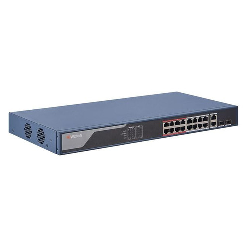 

Коммутатор HiWatch SWT-1318P 16x100Mb 2G 16PoE+ 230W управляемый, SWT-1318P