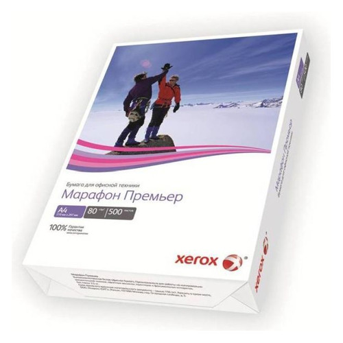 

Бумага Xerox Марафон, A4, 80г/м2, 500л, общего назначения(офисная), белый [450l91720] 5 шт./кор., Марафон