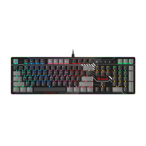 

Клавиатура A4TECH Bloody B808N, USB, черный серый [b808n (raven)], Черный и черный/серый, Bloody B808N