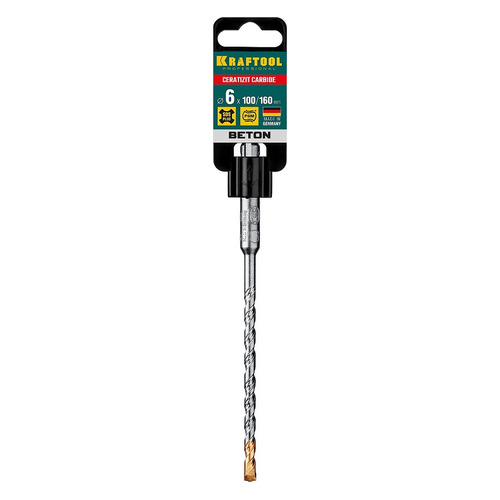 

Бур Kraftool 29320-160-06_z02, по бетону/кирпичу/камню, 6мм, SDS-PLUS, 1шт, 29320-160-06_z02