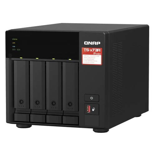 

Сетевое хранилище Qnap TS-473A-8G, без дисков, Черный, TS-473A-8G
