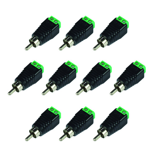 фото Разъем rca tantos 00-00069341, черный, 10шт