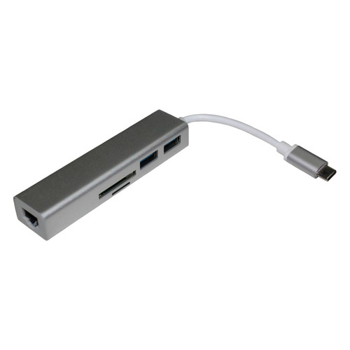 

Хаб (разветвитель) Palmexx, серый [px/hub usbc-2usb-cr-eth], Palmexx