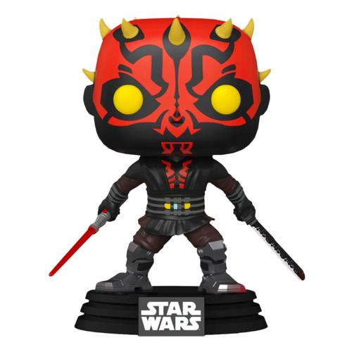 фото Фигурка funko pop! коллекц.изд. funkobobble star wars clone wars darth maul w/saber (exc) 56790 (fun noname