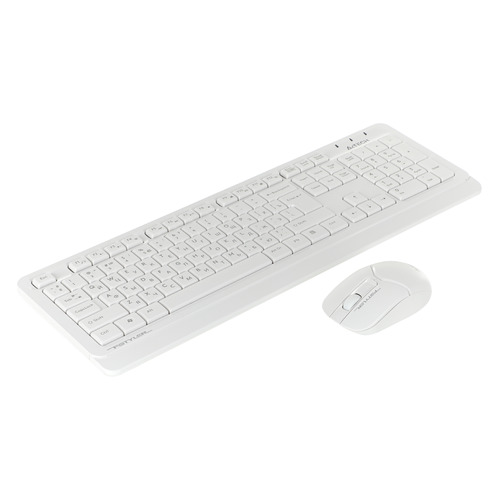 

Комплект (клавиатура+мышь) A4TECH Fstyler FG1012, USB, беспроводной, белый [fg1012 white], FG1012