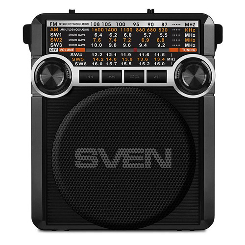 

Радиоприемник Sven SRP-355, Черный, SRP-355