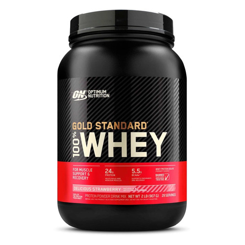 

Протеин OPTIMUM NUTRITION Gold Standard 100% Whey, порошок, 0.9кг, клубника [on01], Gold Standard 100% Whey