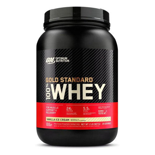 

Протеин OPTIMUM NUTRITION Gold Standard 100% Whey, порошок, 0.9кг, ванильный крем [on85], Gold Standard 100% Whey