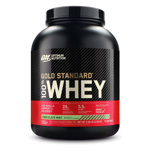 

Протеин OPTIMUM NUTRITION Gold Standard 100% Whey, порошок, 2.2кг, шоколадная мята [on43], Gold Standard 100% Whey