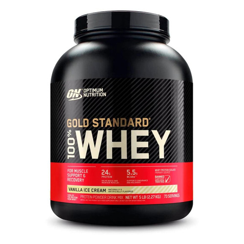 

Протеин OPTIMUM NUTRITION Gold Standard 100% Whey, порошок, 2.2кг, ванильный крем [on12], Gold Standard 100% Whey