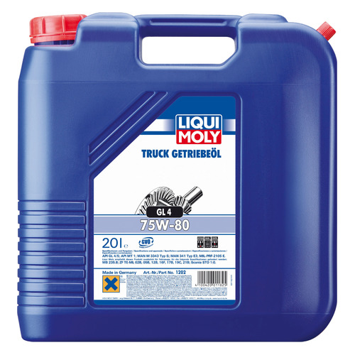 фото Масло трансмиссионное синтетическое liqui moly truck getriebeoil, 75w-80, 20л [1202]