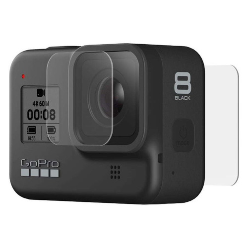 

Стекло защитное GoPro Glass Screen Protector, для экшн-камер GoPro Hero8 [ajptc-001], Прозрачный, Glass Screen Protector