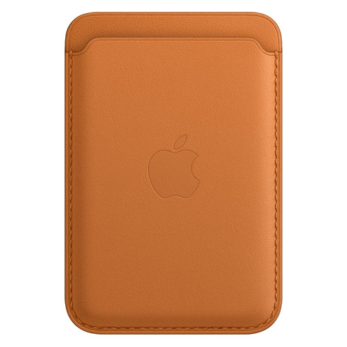 фото Чехол (футляр) apple leather wallet with magsafe, для apple iphone 13/13 pro/13 mini/13 pro max, золотистая охра [mm0q3ze/a]