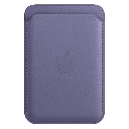 фото Чехол (футляр) apple leather wallet with magsafe, для apple iphone 13/13 pro/13 mini/13 pro max, сиреневая глициния [mm0w3ze/a]