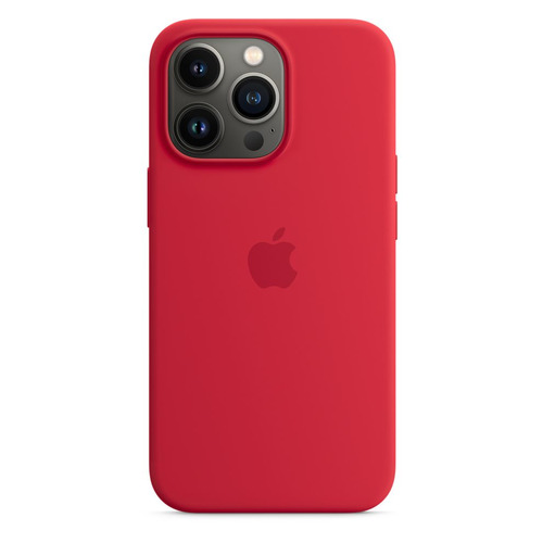 фото Чехол (клип-кейс) apple silicone case with magsafe, для apple iphone 13 pro, красный [mm2l3ze/a]