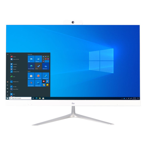 фото Моноблок iru office p2320p, 23.8", amd ryzen 3 3200ge, 8гб, 240гб ssd, amd radeon vega 8, windows 10 professional, белый [1604111]