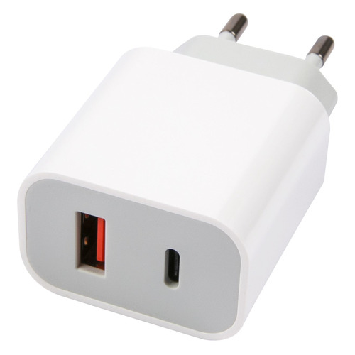 

Сетевое зарядное устройство Redline NQC-13, USB + USB type-C, 3A, белый [ут000024925], NQC-13