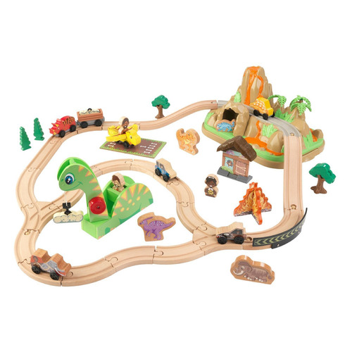 

Игровой набор KIDKRAFT Трасса Динозавр [18016_ke], Бежевый, Трасса Динозавр
