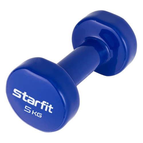 

Гантель Starfit Core DB-101 1гант. 5кг винил. синий (УТ-00018827), Core DB-101