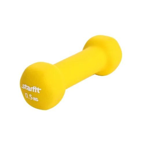

Гантель Starfit DB-201 1гант. 0.5кг неопр. желтый (УТ-00009067), DB-201