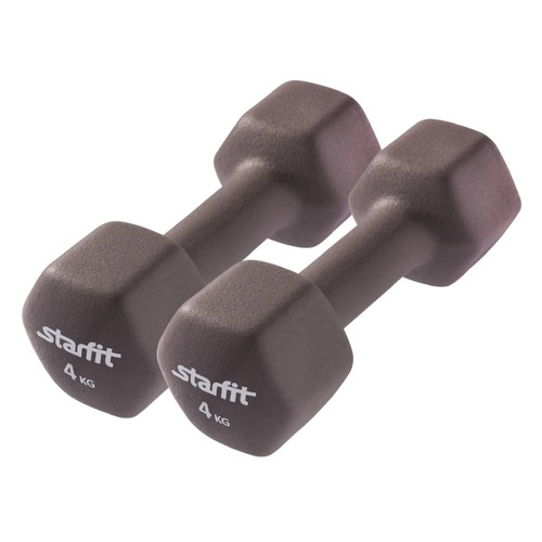 

Набор гантелей Starfit DB-201 2гант. 4кг неопр. серый (УТ-00020390), DB-201