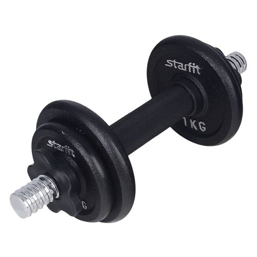 фото Гантель starfit db-713 1гант. 4кг без покр. черный (ут-00019990)