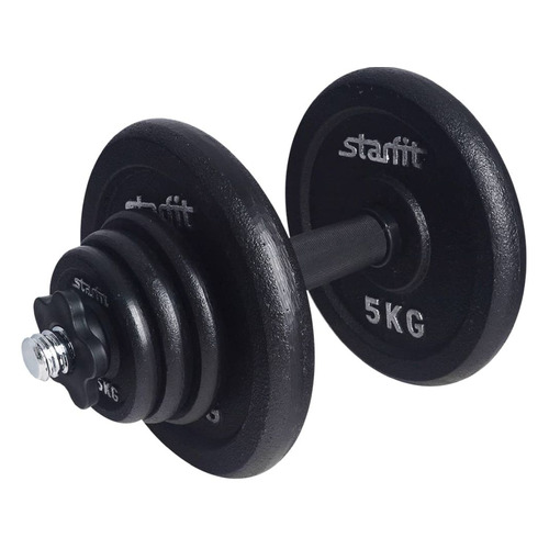 

Гантель Starfit DB-713 1гант. 16кг без покр. черный (УТ-00019999), DB-713