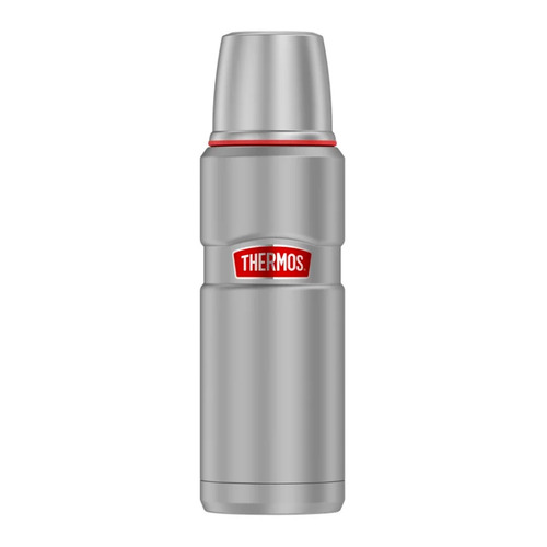 фото Термос thermos sk2000 rcms, 0.47л, серый/ красный