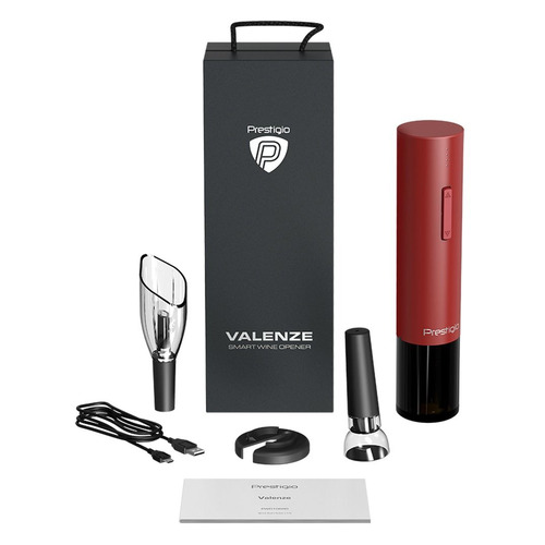 

Штопор для вина Prestigio Valenze, красный, предметов: 4шт [pwo106rd], Valenze