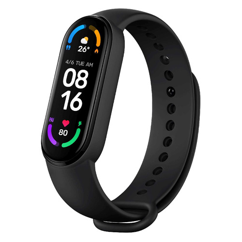 фото Фитнес-трекер xiaomi smart band 6 nfc xmsh16hm, 1.56", черный / черный [bhr4954gl]