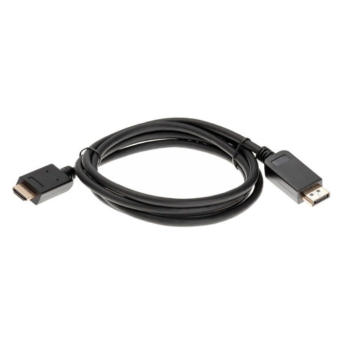 фото Кабель аудио-видео aopen qust, displayport (m) - hdmi (m) , 1.8м, gold черный [acg609-1.8m] noname