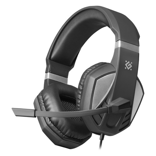 

Гарнитура игровая Defender Zeyrox, для компьютера, накладные, черный / серый [64550], Zeyrox