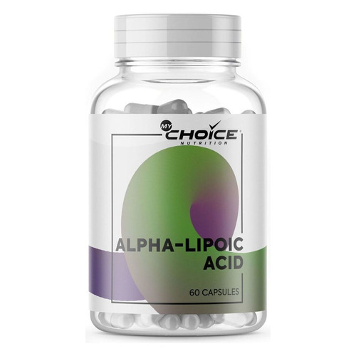 фото Альфа-липоевая кислота mychoice nutrition alpha-lipoic acid, 1, капсулы, 60шт, 70гр, без вкуса