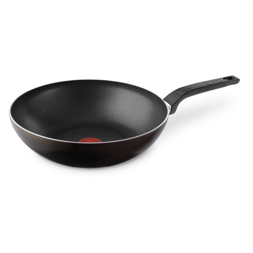 фото Сковорода вок (wok) tefal easy plus 04206628, 28см, без крышки, черный [9100042518]