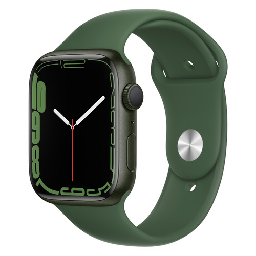 фото Смарт-часы apple watch series 7 mkn73ru/a, 45мм, зеленый / зеленый