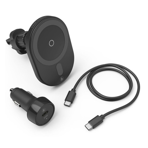 фото Автомобильное зарядное устройство hama magcharge car fc15, usb type-c, usb type-c, 3a, черный