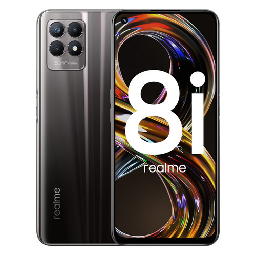 

Смартфон REALME 8i 4/128Gb, черный, realme 8i