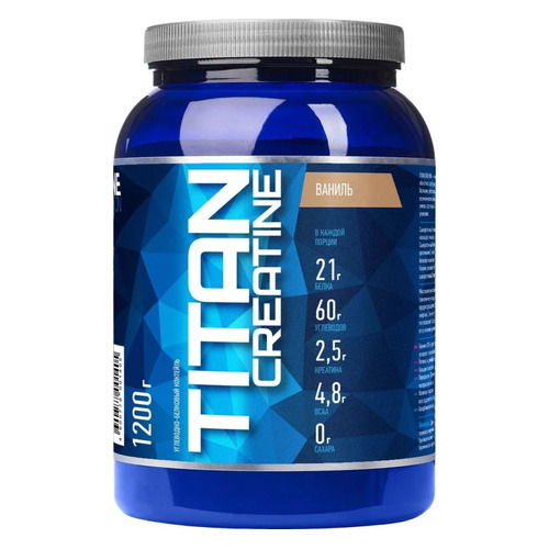 

Гейнер RLINE Titan creatine, 1, порошок, 1,2кг, ваниль, Titan creatine